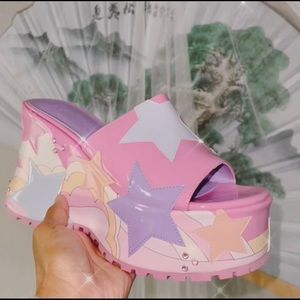 Groovy Galaxy Platform Sandals